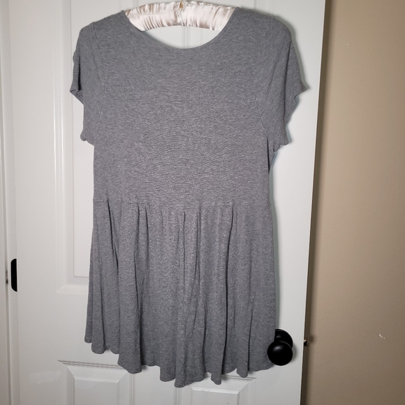 Torrid plus size grey rib knit stretch top - Picture 5 of 5
